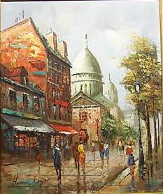 unknow artist Henri Royer Vue sur Montmartre